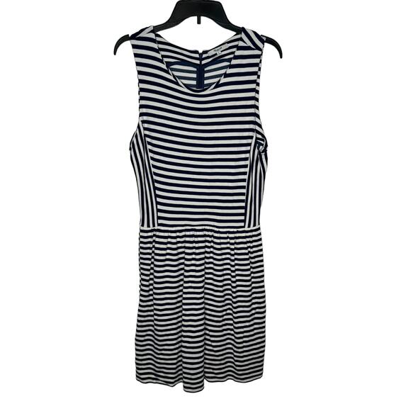 Madewell Dresses & Skirts - Madewell Women T-Shirt Dress Afternoon Sleeveless Striped‎ Pockets Pleated Large